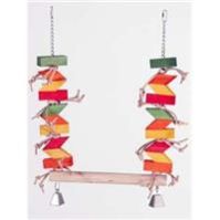 Featherland Perch Swing With Blocks-Giant