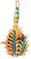 Planet Pleasures Pineapple Foraging Parrot Toy (Pineapple Foraging Toy, Choose Size: Small-PP03364)
